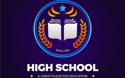 Academy Logo Idea High School University Academic Logo