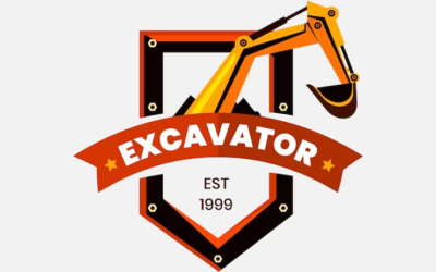 Excavator Logo Under Construction Logo Crane Logo