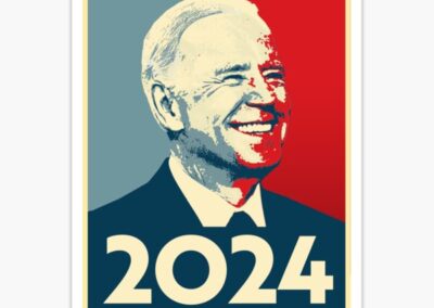 Biden 2024 Logo wall frame