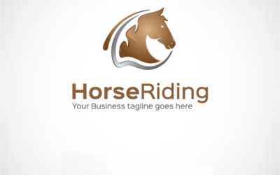 Horse Head Logo Horse Riding Logo Blue Knight Logo