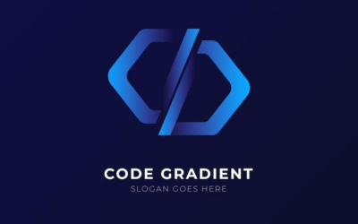 Cod Logo Code Gradient Logo Cyber Code Logo The Code Logo