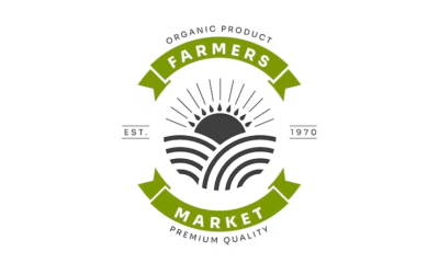 Greenhouse Logo Farmers Market Logo Green Housing Logo Organic Farm Logo