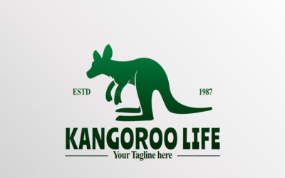 Kangaroo Logo Kangaroo Australia Day Logo Kangaroo Life Logo