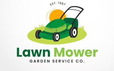 Lawncare Logos Royal Garden Logo Lawn Mover Service Logo Gardening & Co Logo