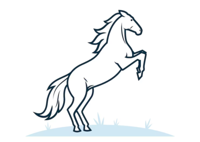 Mustangs Horses Logo