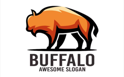 Buffalo Logo Risebull Logo Wild Bufalo Logo