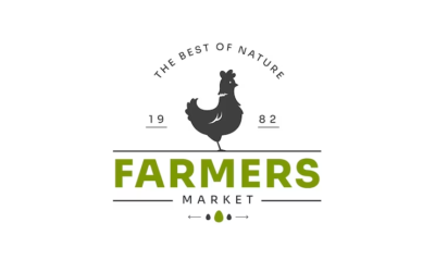 Barn Logo Farmers Market Logo Farm Animals Logo Farm Barn Logo