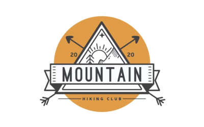 Hiking Logo Adventure Logo Mountain Hiking Club Logo