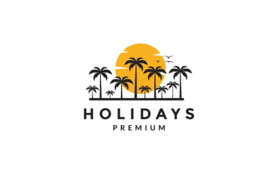 Holiday Logo Summer Holiday Logo Holidays Premium Logo