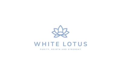 Lotus Flower Logo Flower Luxury Beauty Care Logo White Lotus Logo