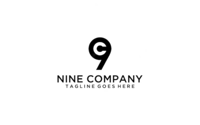 9 Logo Nine Company Logo 9 Years Anniversary Logo