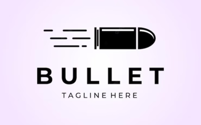 Bullet Logo Gun Logo Shooting Center Logo