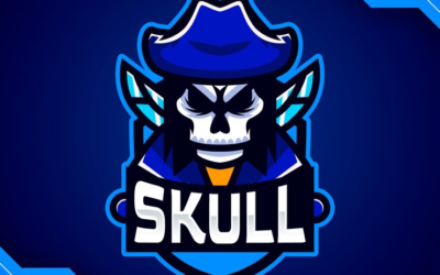 Blue Devil Logo Blue Skull Logo Blue Bat Logo