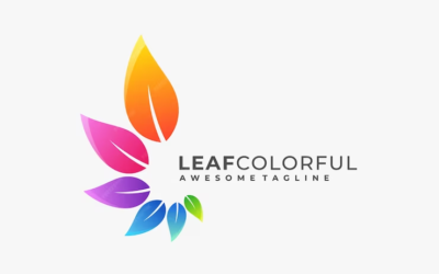 Colorful Logos Leaf Colorful Logo Colorful Company Logo Colorful Tropical Bird Logo