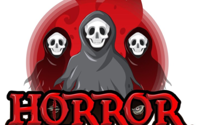 Horror Logo Serial Killer Logo Terror Time Logo Horror Party Logo