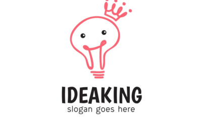 Lightbulb Logo Ideaking Logo Color Bulb Logo