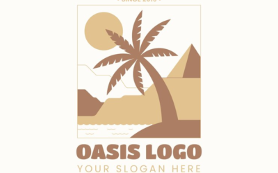 Palm Trees Logo Oasis Logo Palm Tree Hawaian Logo