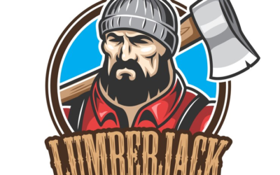 Forge Logo Lumberjack Logo Blacksmith Work Shop Logo Welding Company Logo