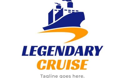 Cruise Ship Logo Boat Logo Legendary Cruise Logo