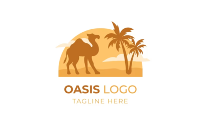 Camel Logo Oasis Logo Desert Logo