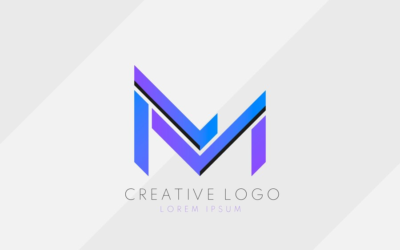 Logo With Red M M Creative Logo M Company Logo