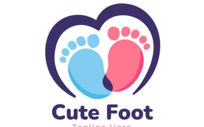 Foot Logo Cute Foot Logo Little Foot Logo Baby Foot Logo