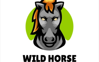 Horses Logo Sky Valley Logo Wild Horse Logo